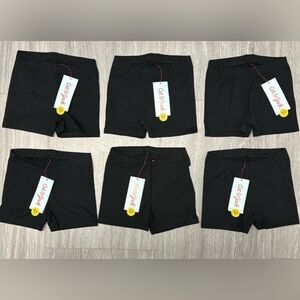 6 Pair Bundle NWT Cat and Jack Biker Shorts Black (3T)